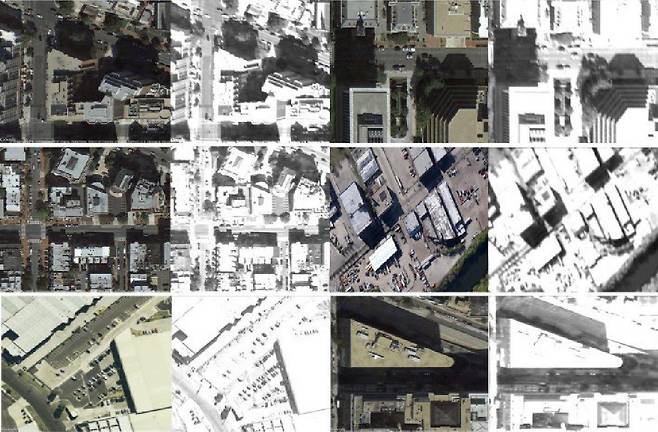 키프러스개방대 연구팀이 위성영상을 활용해 낮시간 동안 도시의 그림자 현황을 분석한 영상.