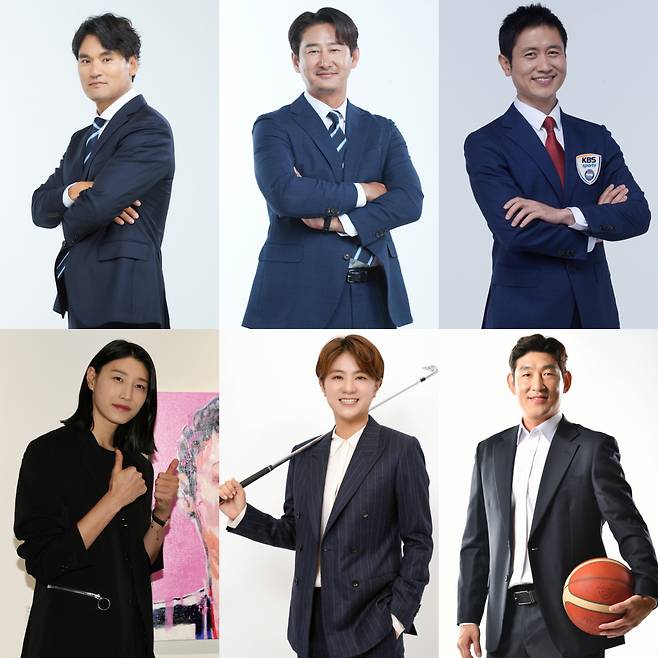 박찬호, 박용택, 이영표, 김연경, 최나연, 양동근 /사진=KBS