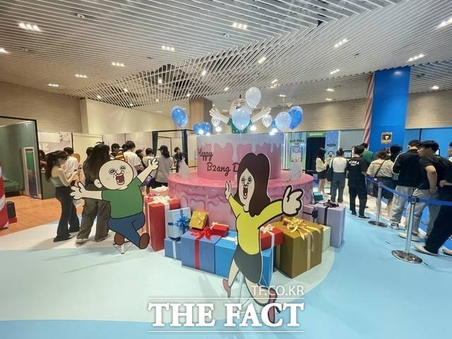 지난달 26일부터 이달 6일까지 유튜브 채널 빵빵이의 일상 1주년을 기념하는 팝업스토어가 더현대 서울에서 운영됐다. /이중삼 기자