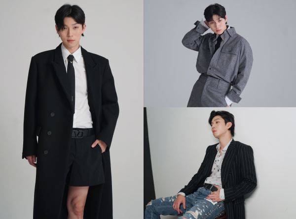 유인수 화보 비하인드 / 사진=매니지먼트 구 제공