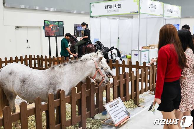 에이팜쇼 박람회 한국마사회 부스 모습(한국마사회 제공)