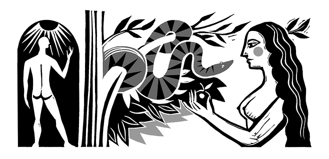 밀턴 ‘실락원’에 나온 아담과 이브에 관한 일러스트. 소소의 책 제공