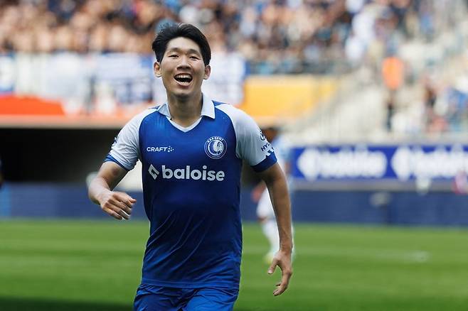 벨기에 프로축구 헨트의 홍현석은 리그 1, 2호 골을 몰아쳤다. [AFP=연합뉴스]