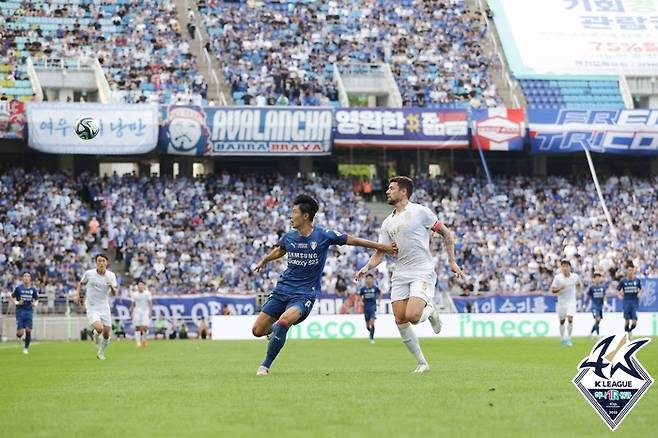 수원 안병준(왼쪽). 제공 | 한국프로축구연맹