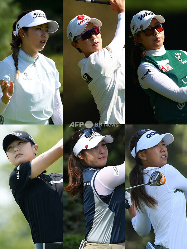 2023년 미국여자프로골프(LPGA) 투어 포틀랜드 클래식에 출전한 장효준, 김효주, 이미향, 박성현, 이정은6, 신지은 프로. 사진제공=ⓒAFPBBNews = News1