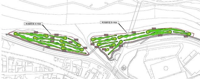 파크골프장 계획도 [홍성군 제공. 재판매 및 DB 금지]