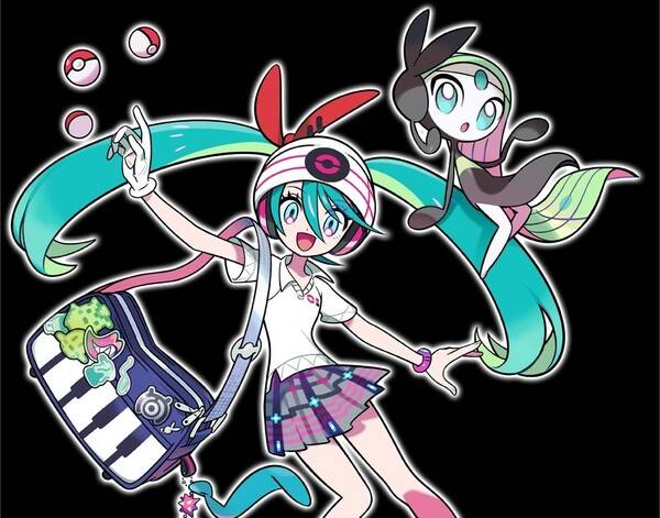 - 에스퍼 타입 트레이너 미쿠와 파트너 포켓몬 메로엣타