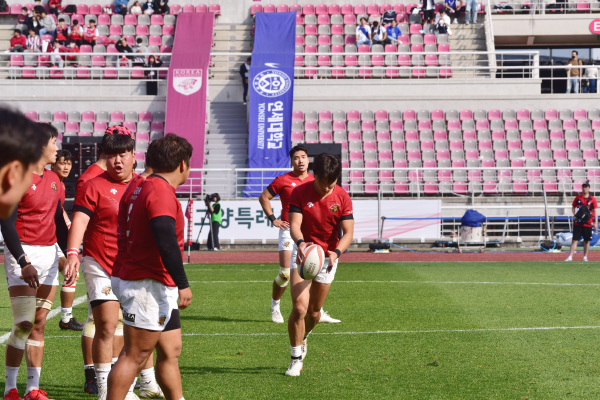 29일 고양종합운동장에서 열린 2022정기 연고전 럭비 경기에서 고려대는 연세대에 57-24로 대승을 거뒀다. 사진｜STN스포츠