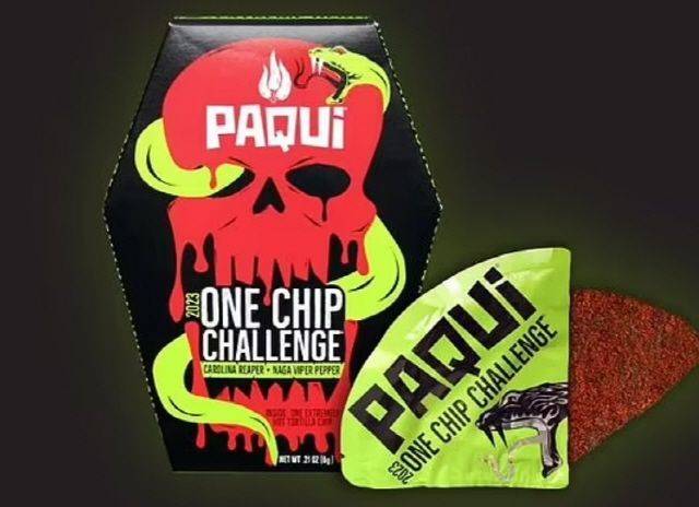 캐롤라이너 리퍼 고추가 사용된 토르티야 칩 ‘원칩 챌린지’ 과자. 파퀴칩스 제공