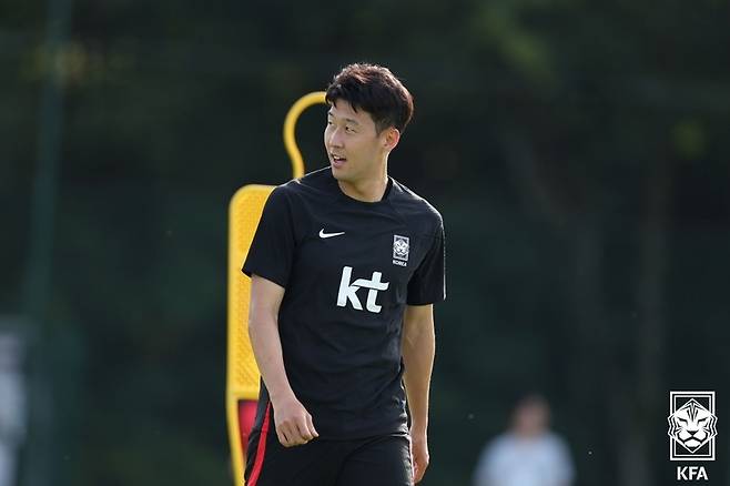 축구대표팀 주장 손흥민. 사진=대한축구협회.