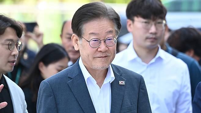 출석하는 이재명 대표 [공동취재]