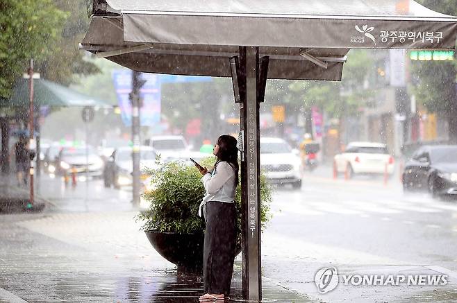 소낙성 비에 '난감' [연합뉴스 자료사진]