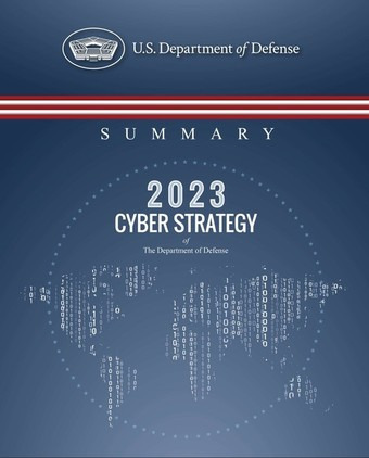 미 국방부가 12일(현지시간) 공개한 2023 사이버 전략 공개본 표지.