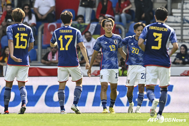 일본 축구 대표팀. /AFPBBNews=뉴스1