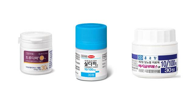 당뇨약 제네릭이 대거 출시되면서 경쟁이 가속화되고 있다. 저렴한 약가를 내세운 제네릭의 공세가 계속되나 오리지널의 방어가 굳건하다/보령, 한미약품, 종근당 제공
