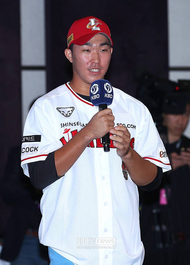 ▲ SSG에 지명된 휘문고 외야수 이승민 ⓒ곽혜미 기