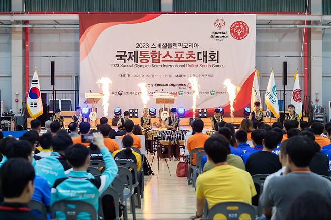 ◇2023 스페셜올림픽코리아 국제통합스포츠대회' 개회식 축하공연 '아리아난타'. 사진제공=스페셜올림픽코리아