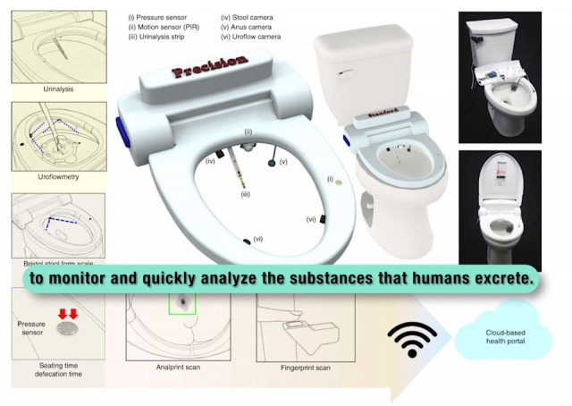박승민 미 스탠퍼드대 의대 박사가 개발한 스마트 변기. 이그 노벨상 유튜브 캡처