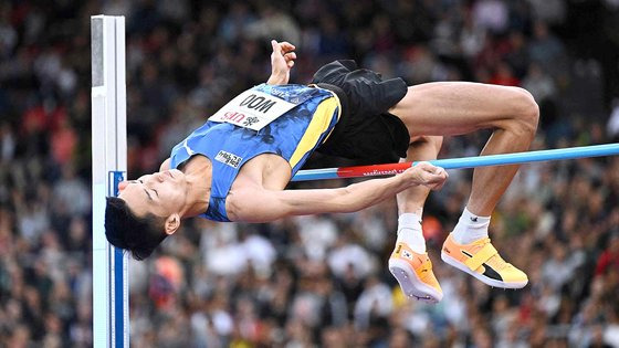 높이뛰기 국가대표 우상혁. AFP=연합뉴스