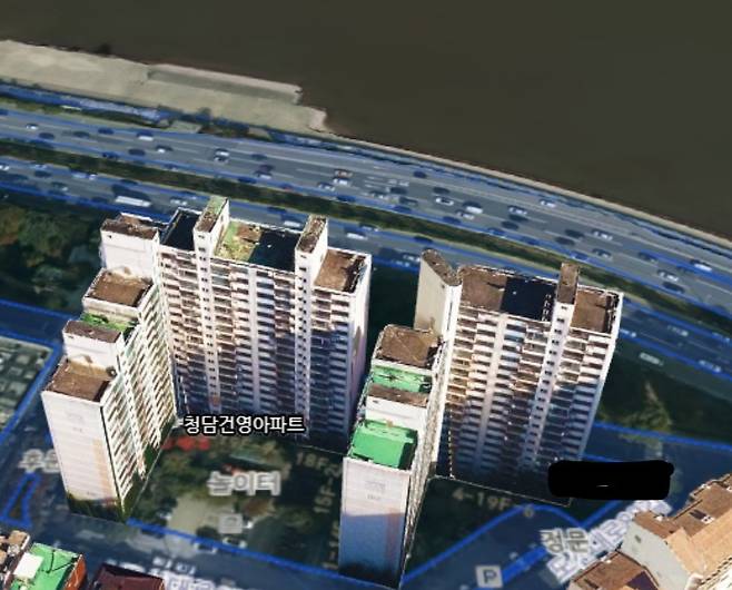 청담건영아파트 위치도(S-맵).