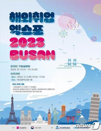 해외취업 엑스포 2023 BUSAN 포스터(부산시청 제공)