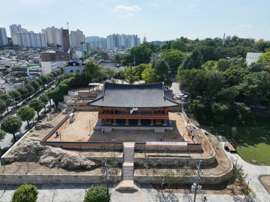 중건된 희경루 전경. 광주시청 제공