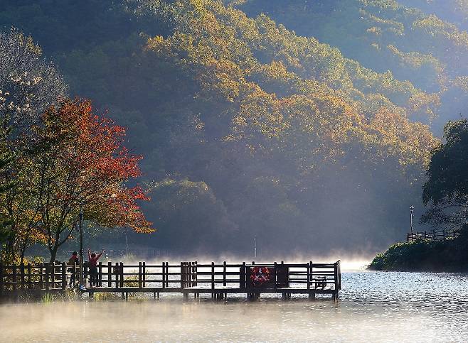 울산 북구 송정 박상진 호수공원. 북구청 제공