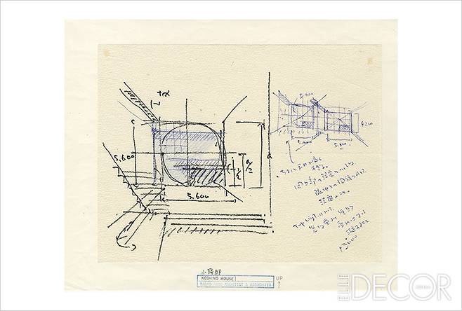 안도 타다오의 포트레이트와 스케치, 일러스트레이션들.