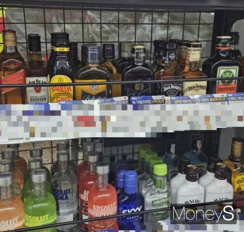 다음 달 1일부터 편의점 채널에서 페르노리카가 유통하는 수입산 양주 12종 가격이 일제히 올라간다. 서울 시내 한 편의점에 양주가 진열된 모습. /사진=김문수 기자