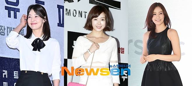 왼쪽부터 한지혜 신지수 손태영 (사진=뉴스엔 DB)