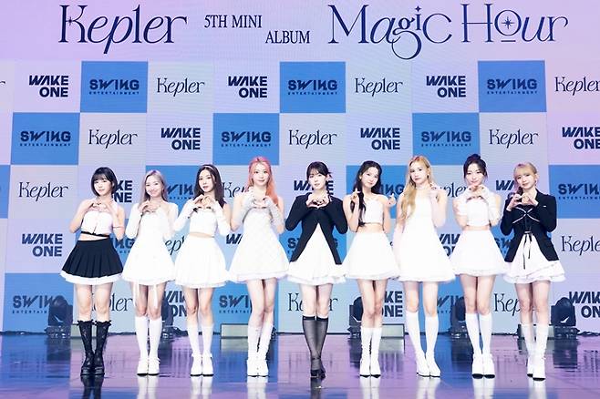 25일 오후, 서울 광진구 예스24 라이브홀에서 케플러의 미니 5집 '매직 아워' 쇼케이스가 열렸다. 웨이크원·스윙엔터테인먼트 제공