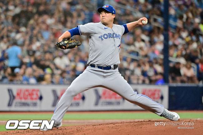 [사진] 토론토 블루제이스 류현진. ⓒGettyimages(무단전재 및 재배포 금지)