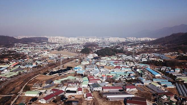 3기 신도시로 꼽힌 하남시 교산동 일대 모습./연합뉴스