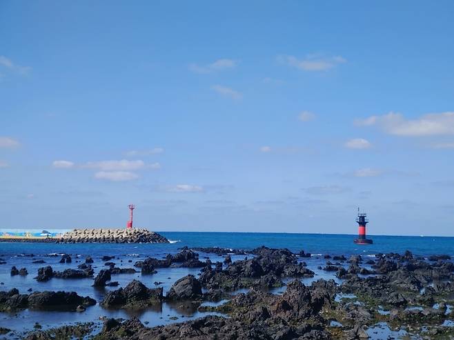 작가가 직접 촬영한 제주 바다 / 사진=지식과감성 제공