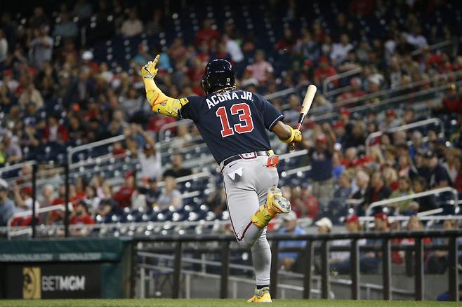 로날드 아쿠냐 주니어는 사상 첫 40홈런-60도루를 달성했다. USATODAY연합뉴스