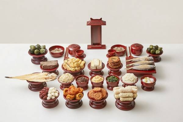 ▲집반찬연구소 수도권 차례상 연출 사진. (사진제공=롯데백화점)