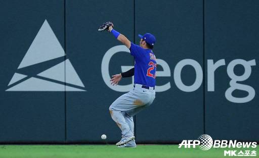 컵스는 스즈키의 치명적인 실책으로 역전패를 당했다. 사진(美 애틀란타)=ⓒAFPBBNews = News1