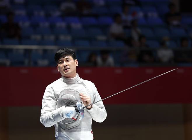 항저우 아시안게임에 나선 구본길. / 연합뉴스