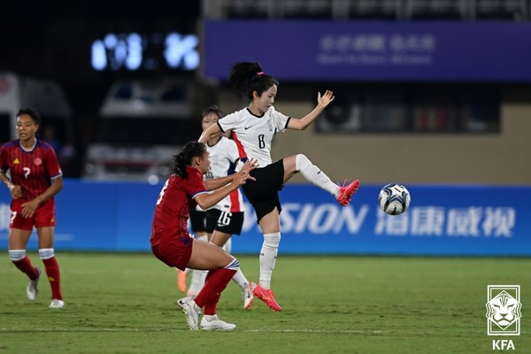 이민아(한국 아시안게임 여자 축구 대표팀). 대한축구협회 제공