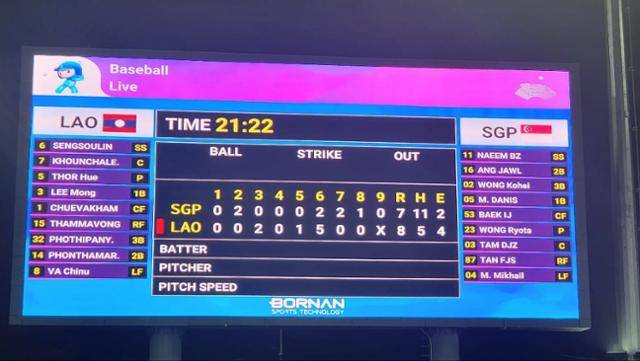 경기 스코어. 이만수 감독 SNS 캡처