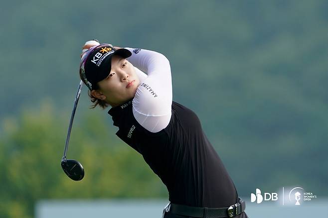 방신실. <사진 DB그룹 한국여자오픈 조직위 제공>
