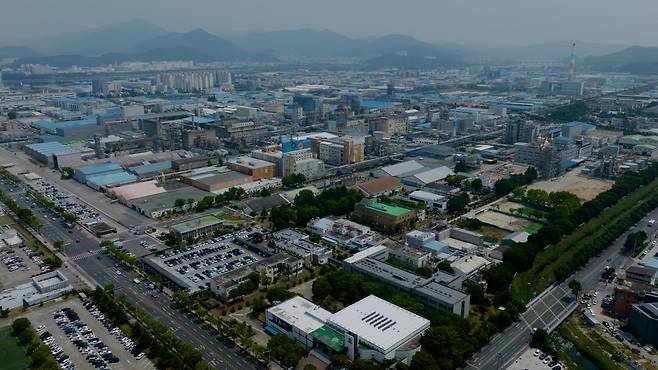 코오롱인더스트리 구미 공장 전경. [코오롱인더스트리 제공]