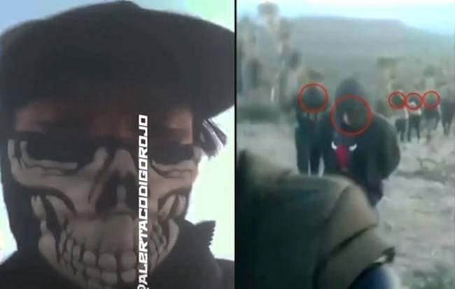 멕시코 무장 괴한들에 끌려가는 납치 청소년들