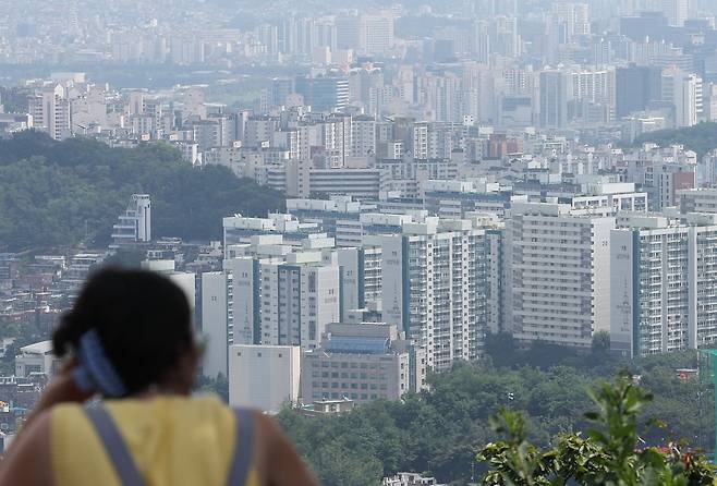 서울 남산에서 바라본 아파트 단지.  /사진=연합뉴스