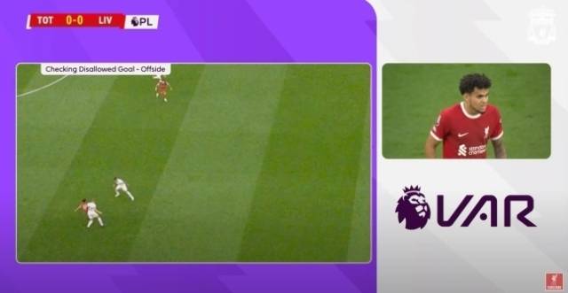 리버풀 득점 VAR 판독 장면/PGMOL