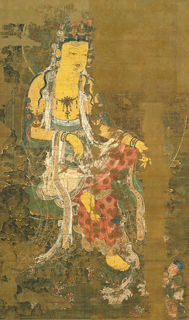 일본 가가미신사 수월관음도. 규슈박물관 홈페이지