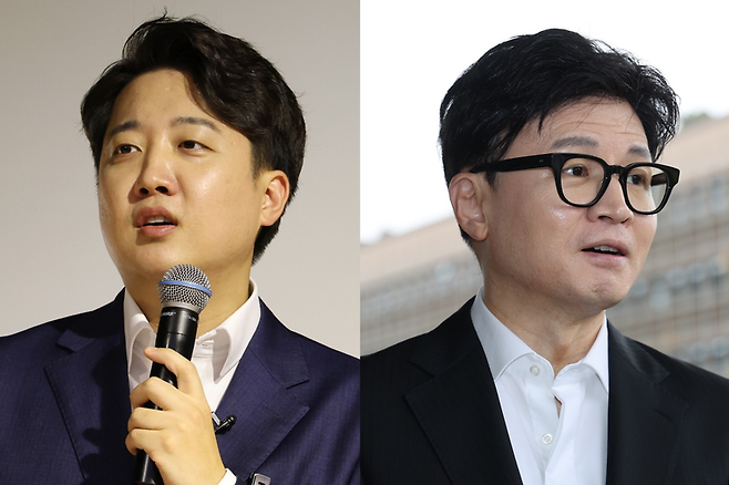 이준석 전 국민의힘 대표, 한동훈 법무부 장관. / 사진 = 연합뉴스