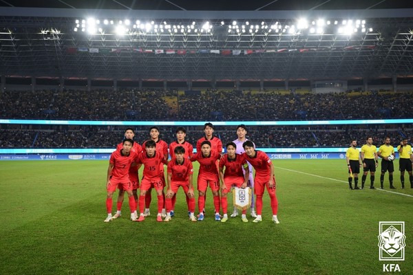 한국 아시안게임 남자 축구 대표팀. 대한축구협회 제공