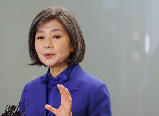 김행 김행 여성가족부장관 후보자. 연합뉴스