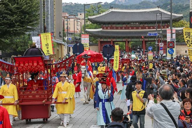 '2023 정조대왕 능행차 공동재현./사진=최혁 기자